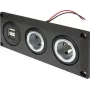 ProCar 67326500 asennusliitin 12V/24V USB-latausportilla, DIN/ISO 4165, 16A/8A, 5V/2.1A, musta
