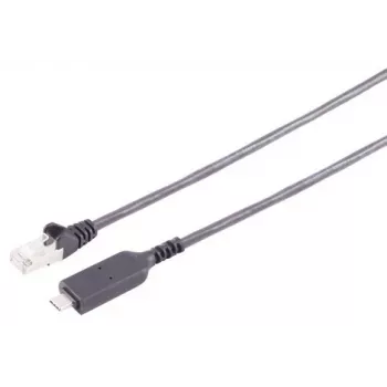 S CONN MAXIMUM CONNECTIVITY USB-C Ethernet-sovitinkaapeli 1G, USB Type-C pistoke RJ45-liittimeen, PVC, musta, 1m (13-51025)