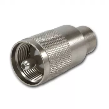 Telegärtner UHF-pistoke PL259/6 RG-58 C/U & RG-59 B/U, PTFE-eristys, nikkelöity kotelo, hopeoitu kosketin, 5 kpl:n pakkaus (J01040B0604)