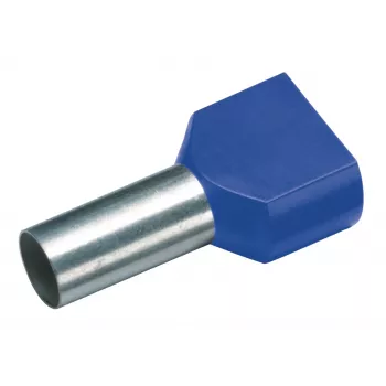Cimco 187740 kaksoisjohdinpäätehylsy 2,5 mm² osittain eristetty sininen 100 kpl