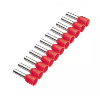 Cimco 187502 johdinpäätehylsy 1 mm² osittain eristetty punainen 500 kpl