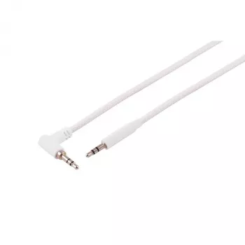 S CONN MAXIMUM CONNECTIVITY 3,5 mm TRS -audiokaapeli, kulma suora, valkoinen, 0,9 m 14-07226