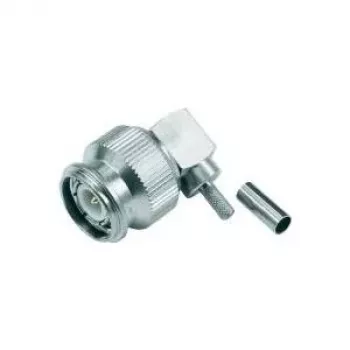 Telegärtner TNC-kulmapuristusliitin 50 ohmia RG-316/U:lle, juotos-/puristusliitäntä, nikkelöity messinki J01010B0012