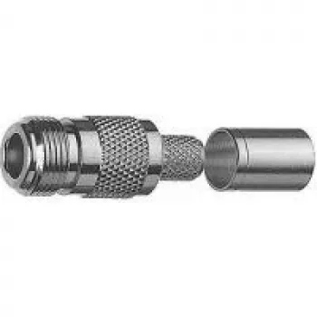 Telegärtner N-tyypin liitin crimp-liitin RG-214/U:lle, 50 Ω, nikkeli/kulta J01021A0145