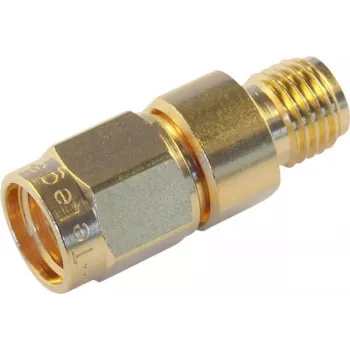 Telegärtner SMA-liitin SMA-reverse-pistokkeeseen -adapteri, 50 ohmia, DC-6 GHz, kullattu messinki J01155R0095