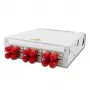TELEGÄRTNER STX DIN-kiskohaaroitin 6xST-duplex, metalliholkki/metallikotelo, multimode (H82050A0001)
