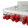 TELEGÄRTNER STX DIN-kiskohaaroitin 6xST-duplex, metalliholkki/metallikotelo, multimode (H82050A0001)