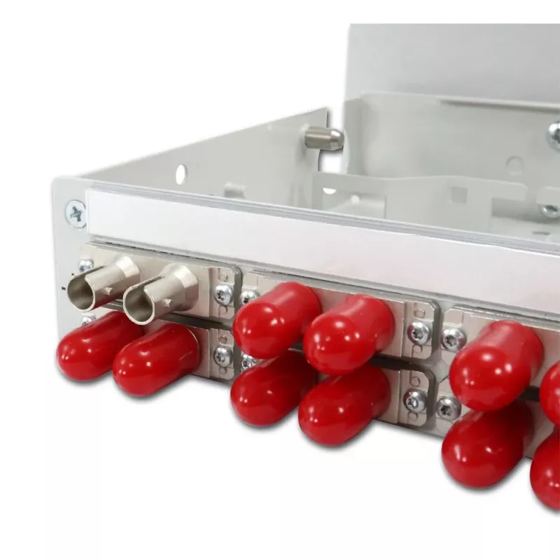 TELEGÄRTNER STX DIN-kiskohaaroitin 6xST-duplex, metalliholkki/metallikotelo, multimode (H82050A0001)