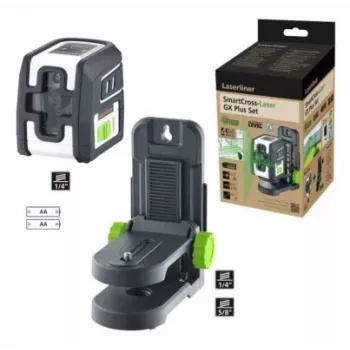 Laserliner SmartCross-Laser GX Plus -sarja vihreä ristiviivalaser, max. kantama 40 m (036.732E)