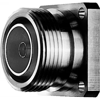 Telegärtner 7-16 DIN naarasliitin, paneeliasennus, 50 Ohm, hopea