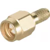 Telegärtner SMA-kaapelipistoke puristus/juotos G05 (RG-223/U, RG-142 B/U), kulta, 50 Ohm, DC-18 GHz J01150A0031