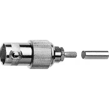 Telegärtner BNC-kaapelinaarasliitin puristus G03 50 Ohm, puristus/puristus, A2913, G03 (RG178 B/U) - 1 kpl (J01001B0060)