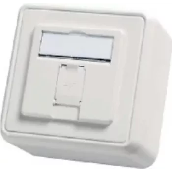 TELEGÄRTNER AMJ-S kojerasia 1 moduulille, puhtaanvalkoinen H02000A0090