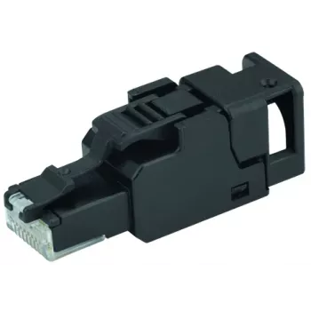 TELEGÄRTNER UFP8 Cat.6A kenttäasennettava RJ45-liitin, T568B, AWG23-22, suojattu, työkaluton IDC J00026A3113