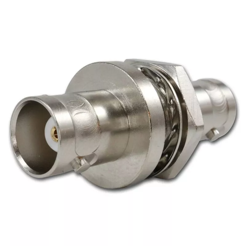 Telegärtner J01004A1233Z BNC-pistoke - BNC-liitäntä adapteri, 75 ohmia, musta