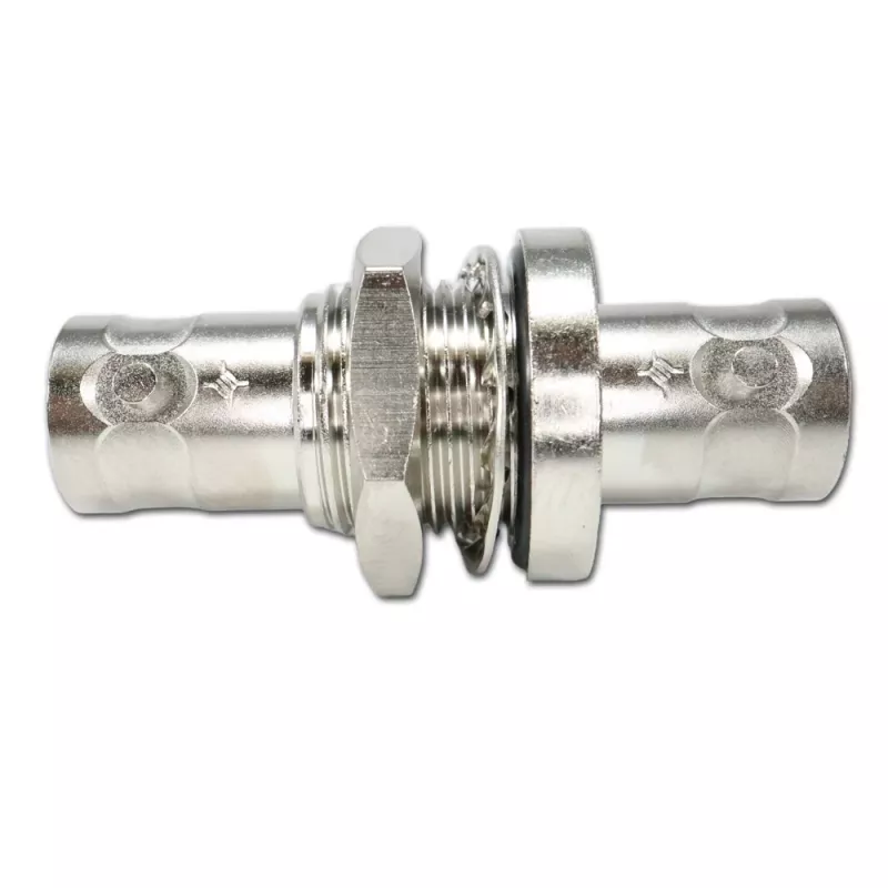 Telegärtner J01004A1233Z BNC-pistoke - BNC-liitäntä adapteri, 75 ohmia, musta