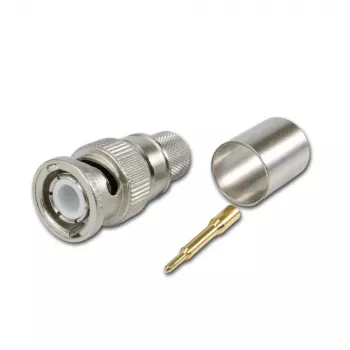 Telegärtner BNC puristuspistoke RG214/U & RG393/U, 50 ohmia, 1 kpl J01000A0060