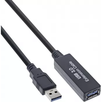 Kindermann USB 3.2 aktiivinen jatkokaapeli 10 m (K-35655A)
