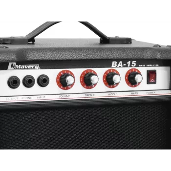 DIMAVERY BA-15 15W bassocombovahvistin musta 26363005
