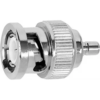 TELEGÄRTNER BNC-pistoke SMB-pistokkeeseen koaksiaaliliitin, 50 ohmia, nikkelöity messinki, J01008G0038