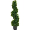 EUROPALMS spiraalipuu tekokasvi, 61 cm, vihreä, musta ruukku 82600009