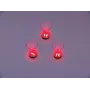 EUROPALMS LED shottilasi 2cl noppapelillä, punainen, 3 kpl 83309050