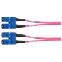Telegärtner SC/SC OM4 duplex-kuitukaapeli, 2 m, violetti L00881A0028