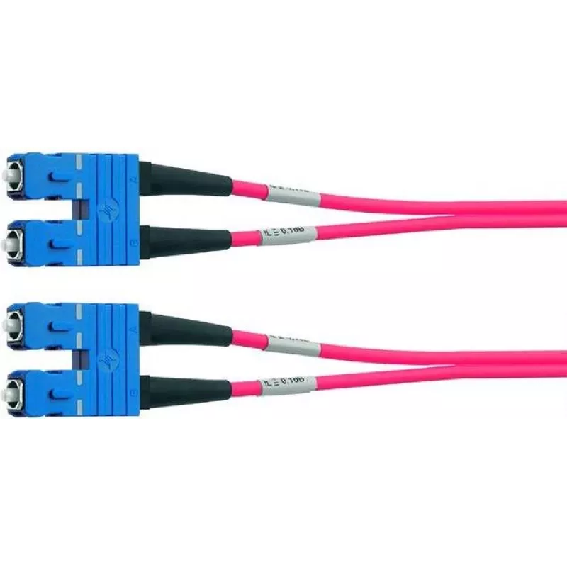 Telegärtner SC/SC OM4 duplex-kuitukaapeli, 2 m, violetti L00881A0028