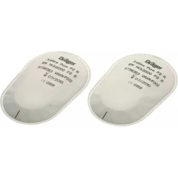 Dräger X-plore Pad P3 R bajonetti-hiukkassuodatin kotelolla, 2 kpl:n pakkaus 6738011