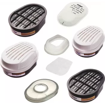Dräger X-plore Pad P3 R bajonetti-hiukkassuodatin kotelolla, 2 kpl:n pakkaus 6738011