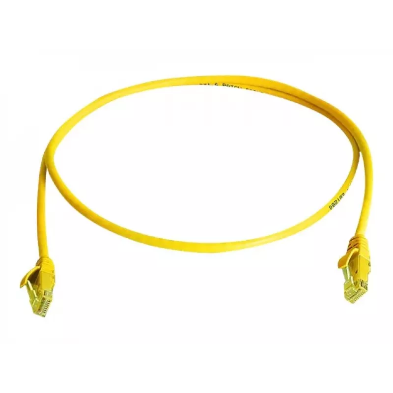 Telegärtner L00000A0294 Cat6 U/UTP RJ45 -patchkaapeli, 0,5 m, keltainen
