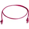TELEGÄRTNER 100008898 CAT 6 RJ45 -patchkaapeli, 7,5 m, punainen, LSZH, U/UTP, paloa hidastava
