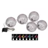 EUROPALMS LED-lumipallo 8 cm, pinkki, 5 kpl:n pakkaus (83501238)