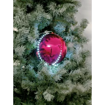 EUROPALMS LED-lumipallo 8 cm, pinkki, 5 kpl:n pakkaus (83501238)
