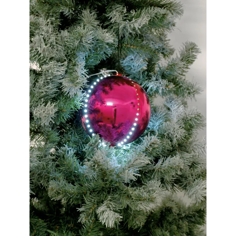 EUROPALMS LED-lumipallo 8 cm, pinkki, 5 kpl:n pakkaus (83501238)