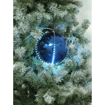 EUROPALMS LED-lumipallo 8 cm, tummansininen, 5 kpl:n pakkaus 83501239
