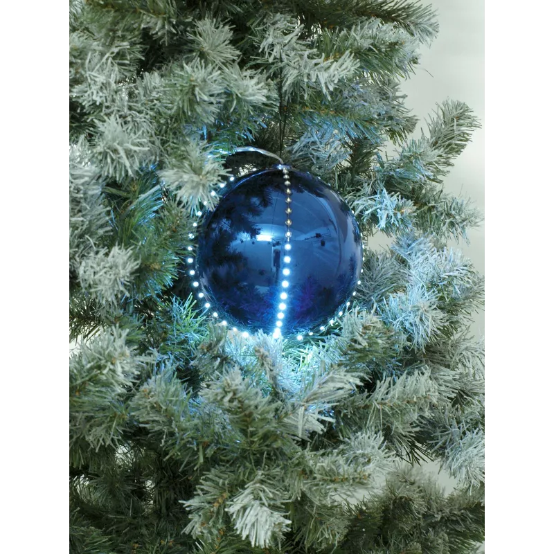 EUROPALMS LED-lumipallo 8 cm, tummansininen, 5 kpl:n pakkaus 83501239