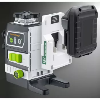 Laserliner PowerPlane-Laser 3G Multi-18V Green 3 x 360° laser-vaaituslaite (perusyksikkö) 036.380L