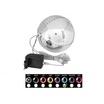 EUROPALMS LED-lumipallo 15 cm, ice blue 83501241