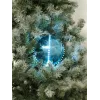 EUROPALMS LED-lumipallo 15 cm, ice blue 83501241