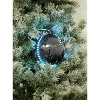 EUROPALMS LED-lumipallo 15 cm, musta 83501244