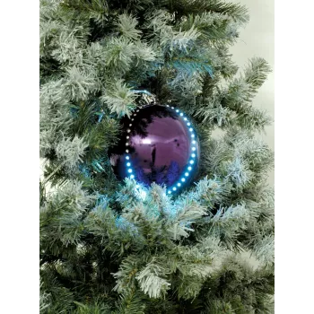 EUROPALMS LED-lumipallo 15 cm, violetti 83501248