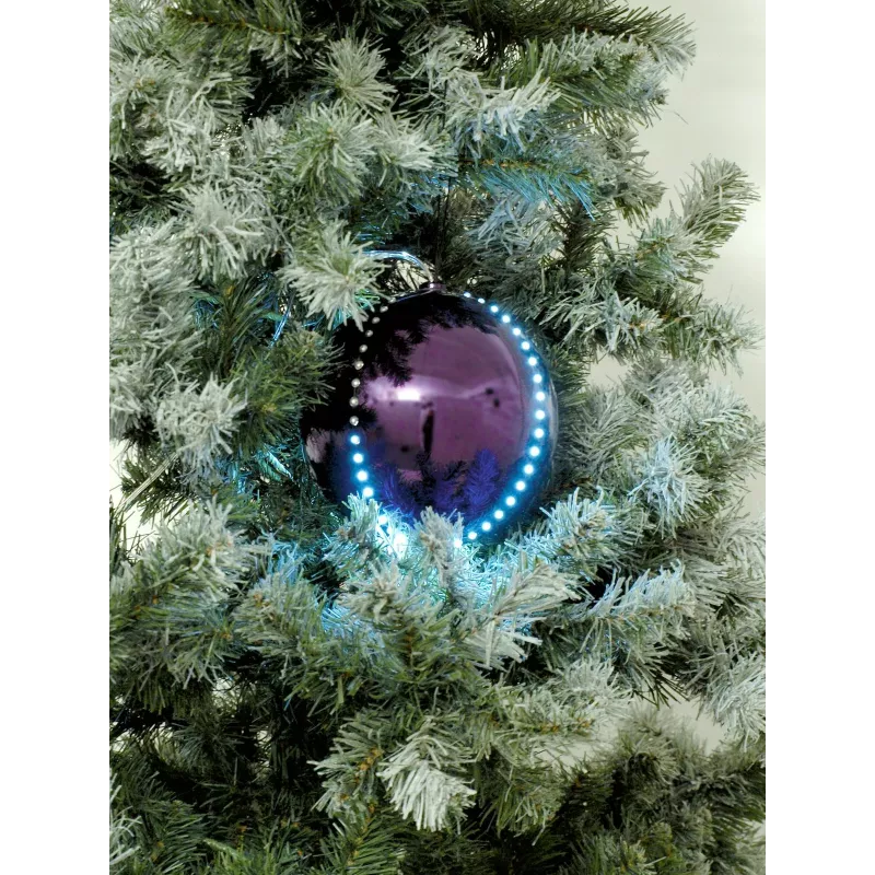 EUROPALMS LED-lumipallo 15 cm, violetti 83501248