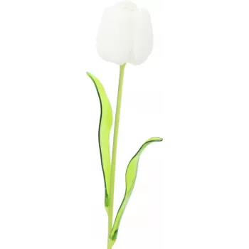 EUROPALMS Crystal Tulip tekokukka, valkoinen, 61 cm, 12 kpl:n pakkaus (82600204)