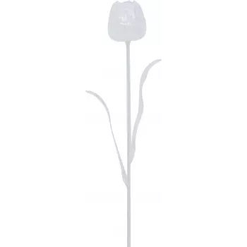 EUROPALMS kristallitulppaani tekokukka, läpinäkyvä, 61 cm, 12 kpl:n pakkaus 82600206