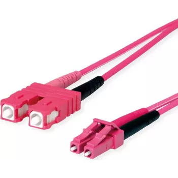 TELEGÄRTNER SC/LC duplex -adapterikaapeli OM4 2 m SC-D LC-D pistoke violetti kaapeli (L00891A0127)