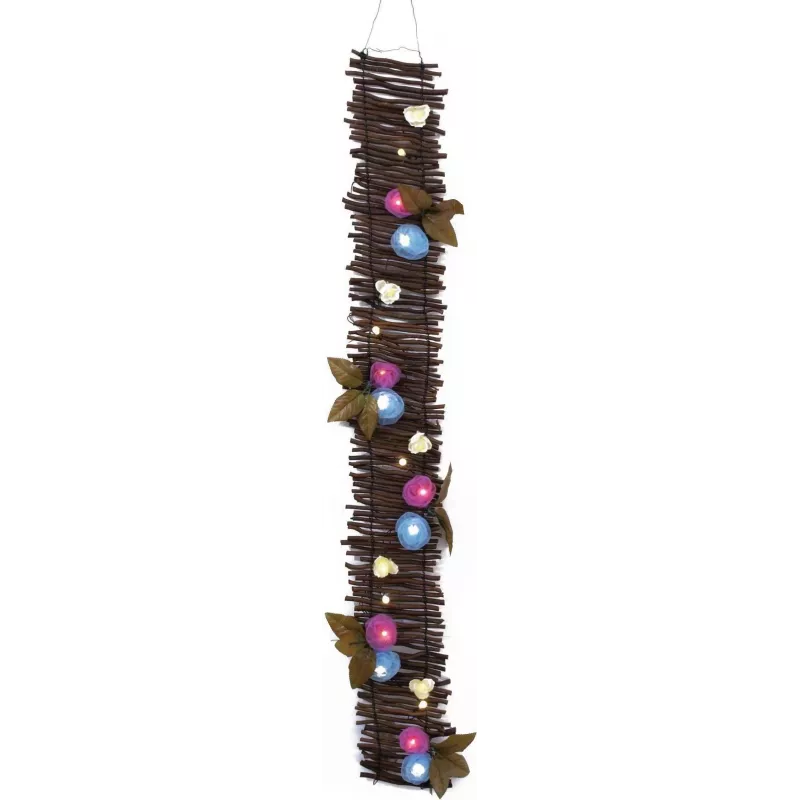EUROPALMS ruusuköynnös LED-valoilla, 120 cm, valkoinen 83330320