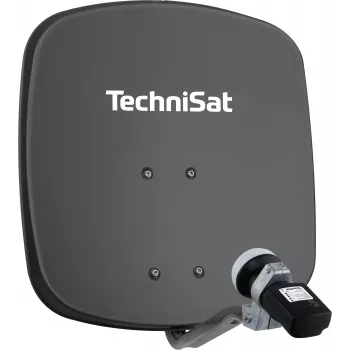 TechniSat satelliittiantenni LNB:llä, 45 cm antenni, alumiini, Single LNB (1345/8195)