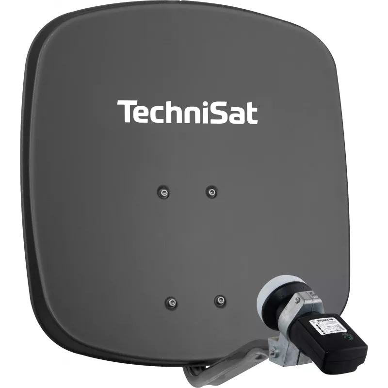 TechniSat satelliittiantenni LNB:llä, 45 cm antenni, alumiini, Single LNB (1345/8195)