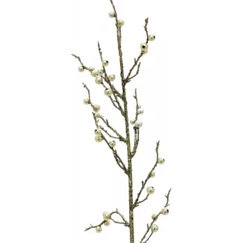 EUROPALMS glitter-kultamarjainen oksa, 85 cm, 3 kpl:n pakkaus (83500441)